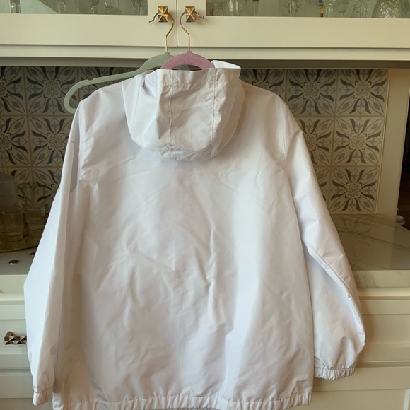 Spyder White Windbreaker Jacket with Hood - Picture 3 of 13